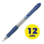 Pilot Super Grip Bolígrafo Retráctil Azul (Set de 12)